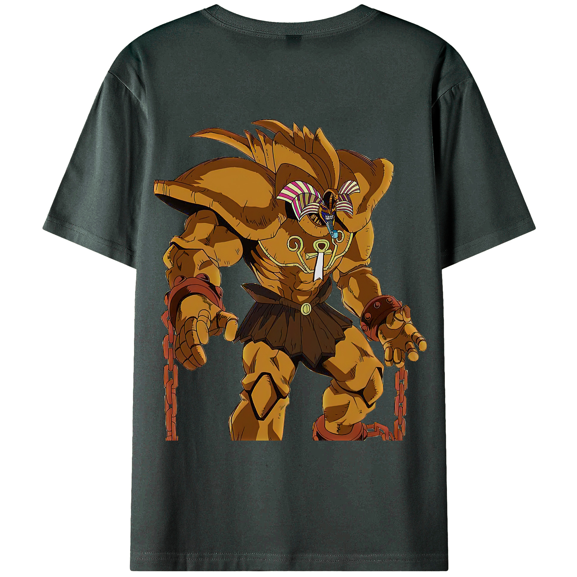 （画像用） 遊☆戯☆王 Yu-Gi-Oh! 綿100％ メンズ半袖Tシャツ（バックプリント） 通気性